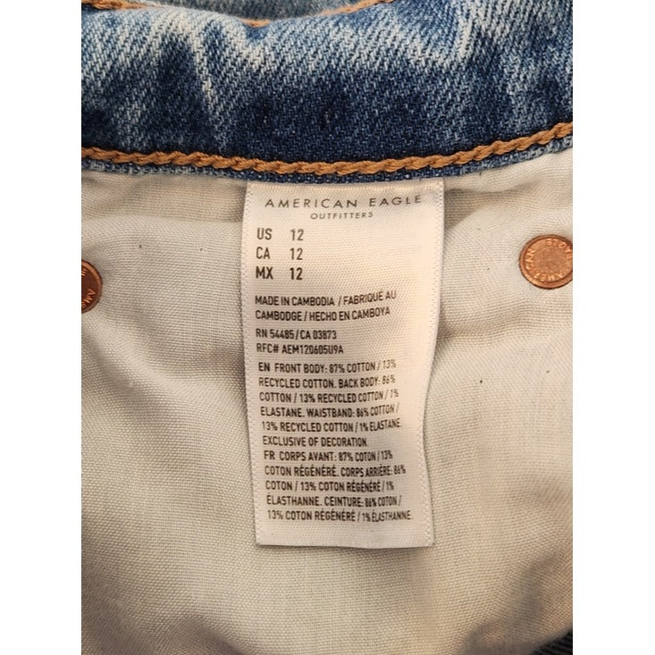 American Eagle Strigid Relaxed Cutoff Jean Shorts Size 12