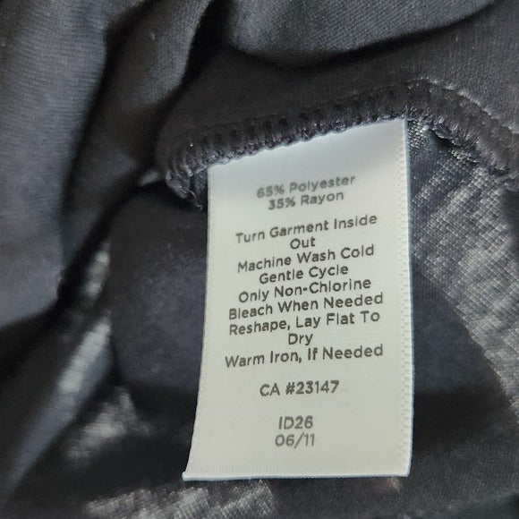 Talbots Black Sleeveless Layered Front Top Size Large NWT