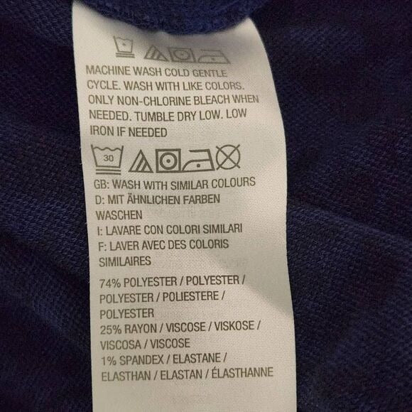 Du Jour Blue Leopard Print Jacket Size Small Zip-Up Sweater Bomber Jacket