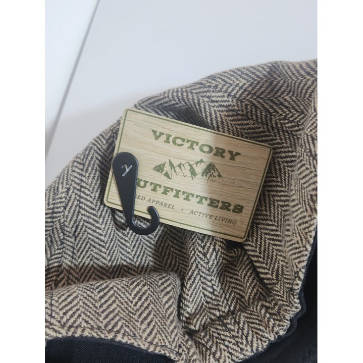 Victory Outfitters Brown Herringbone Tweed Baseball Hat One Size NWT