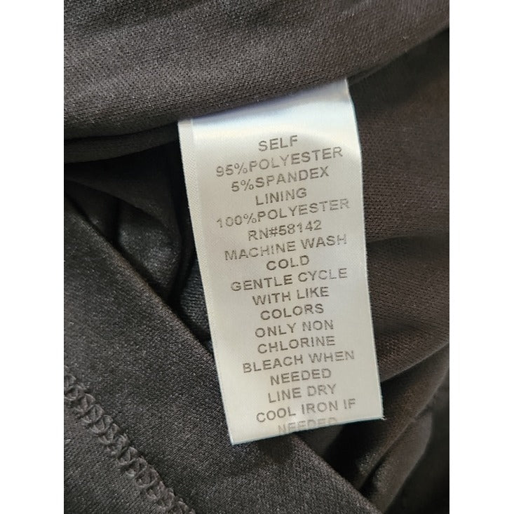 London Times Black One Shoulder Mini Cocktail Dress Size 8