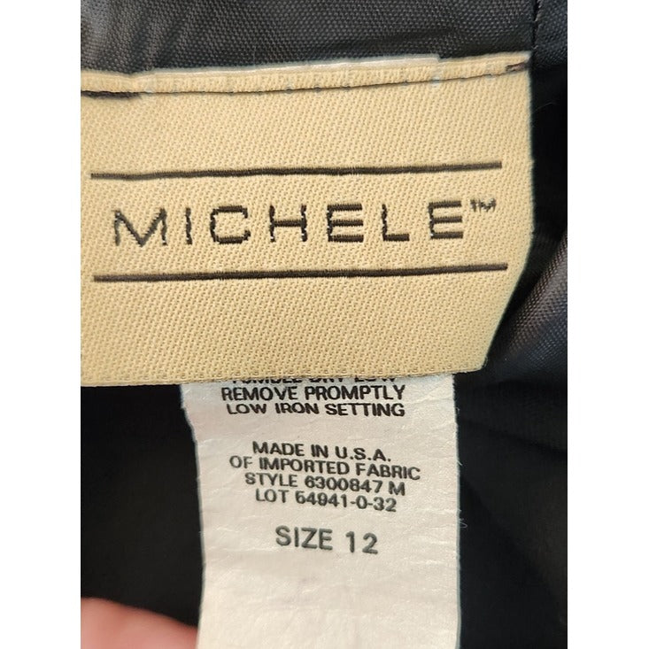 Michele Vintage Black Maxi Skirt Size 12