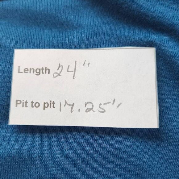 Liz Claiborne Blue Knit Top with Ruffle Sleeves Size Small, New