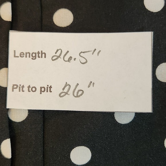 Black and White Polka Dot Long Sleeve Blouse Size 3XL Shein Curve Polka Dot Top