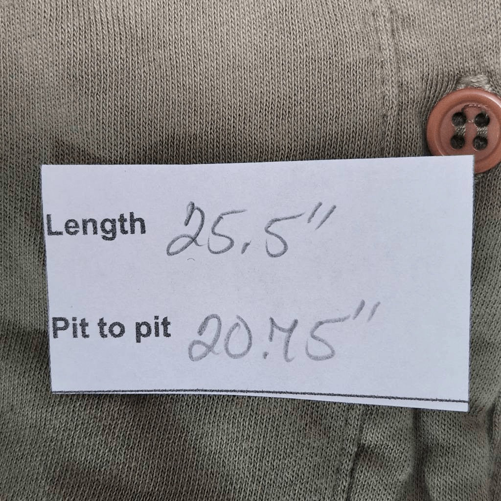 Michael Lauren Olive Green Henley NWT Size XS Green Knit Top