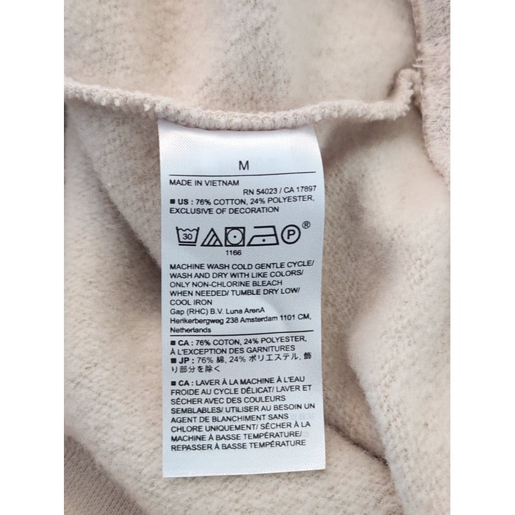 Banana Republic Womens Cream Sweatshirt Size Medium
