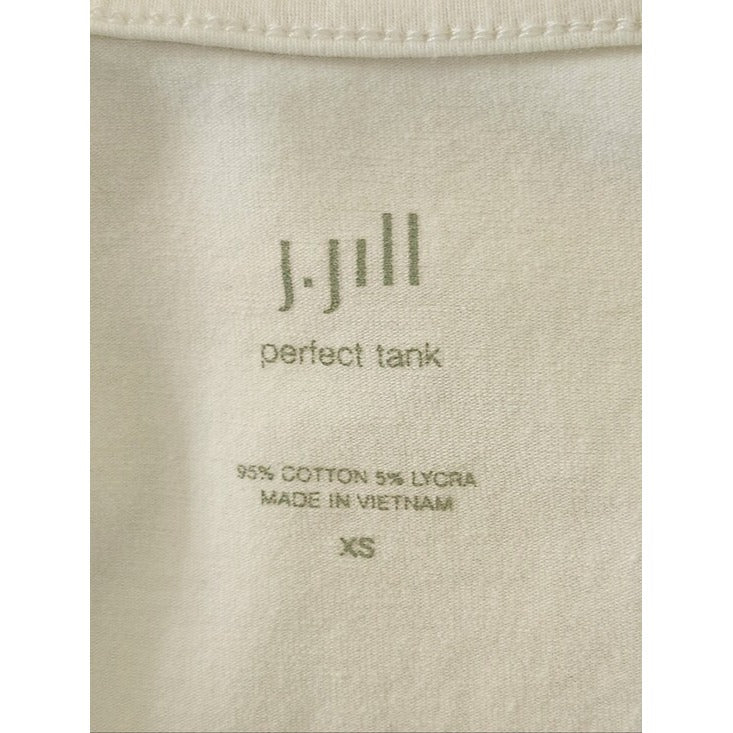 J. Jill Perfect Tank Cream Tank Top Size XS