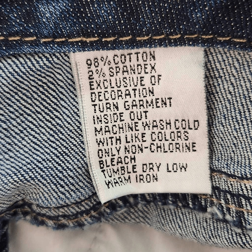 Talbots Stretch Denim Embellished Pockets Ankle Jeans Size 6 Petite