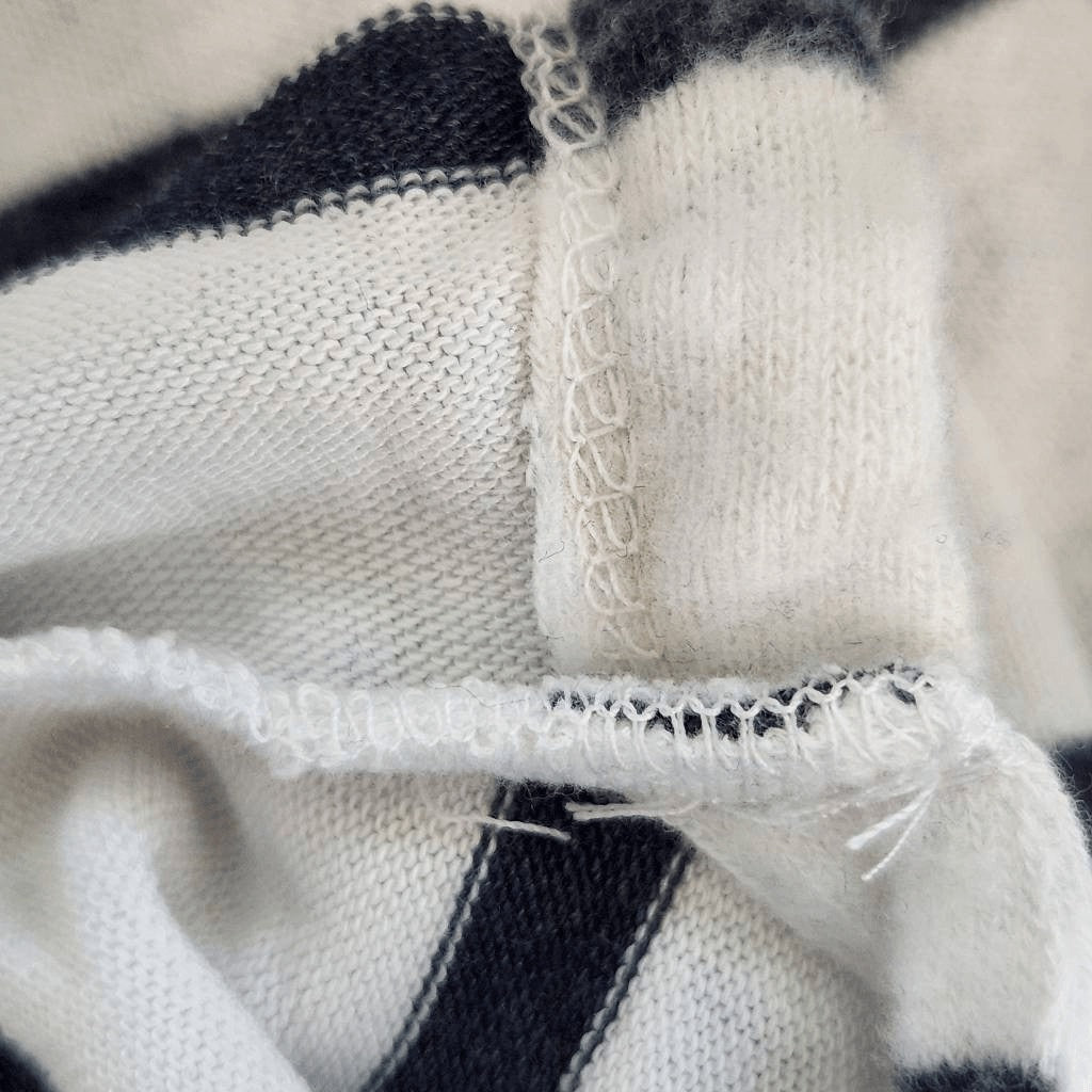 Chaser Navy and White Stripe Hoodie NWT Size Medium Preppy Nautical Pullover