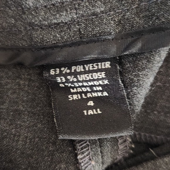 Body by Victoria Christie Fit Gray Dress Pants with Flare Legs Size 4 Tall