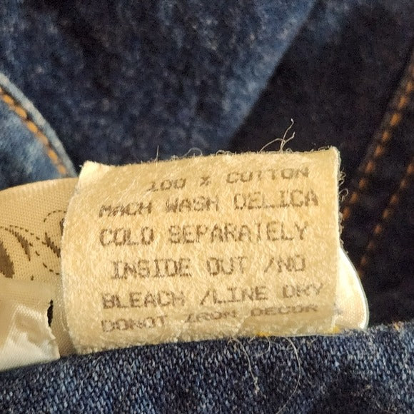 Dreams Vintage 90s Embellished Denim Jacket Size Large