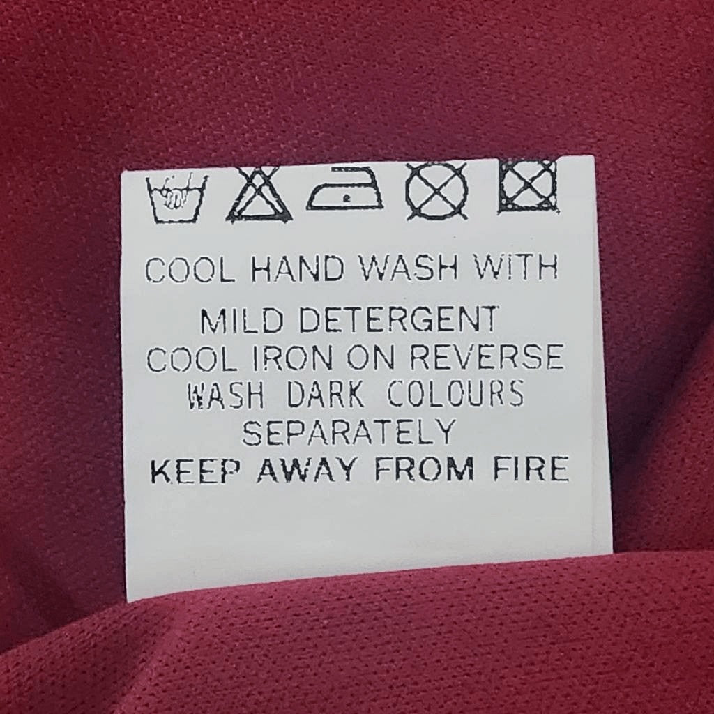 Tobi Oxblood Long Sleeve Short Romper with Deep V-Neck Size Small