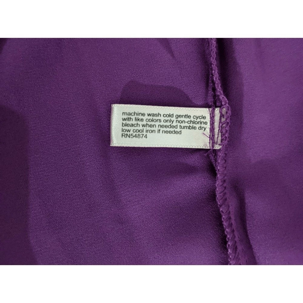 The Limited Purple Blouse NWOT Size XS Tall Purple Faux Wrap Blouse