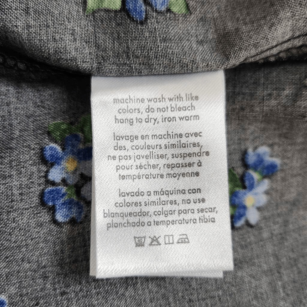 WeWoreWhat Black Floral Cropped Blouse NWT Size Large Boho Floral Blouse