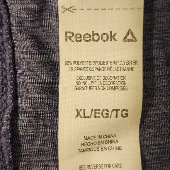 Reebok Blue Racerback Athletic Tank Top Size XL