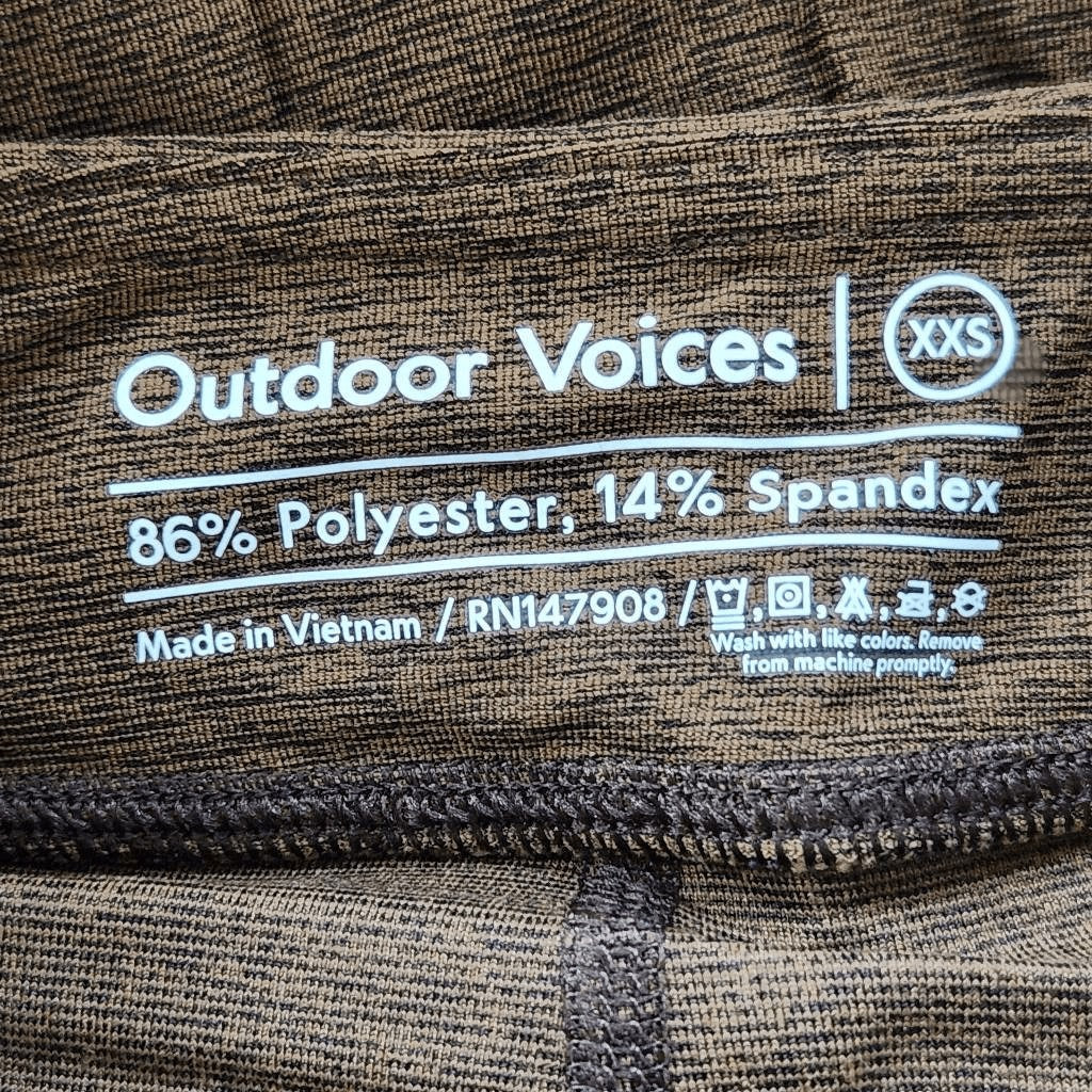 Outdoor Voices Dark Brown Athletic Skort NWT Size XXS Brown Athletic Mini Skirt