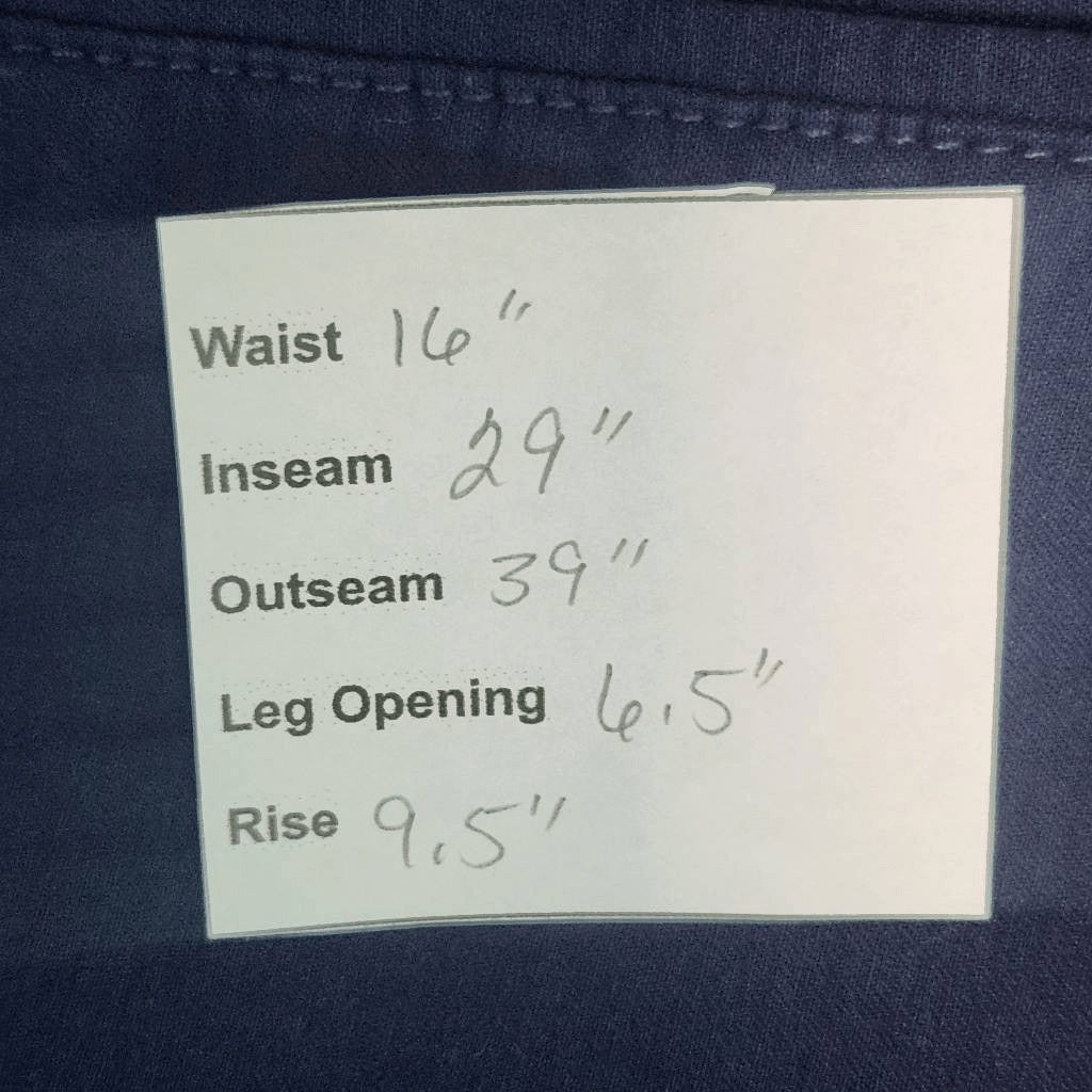 Valerie Stevens Navy Fitted Ankle Pull-on Pants Size 12 Preppy Navy Ankle Pants