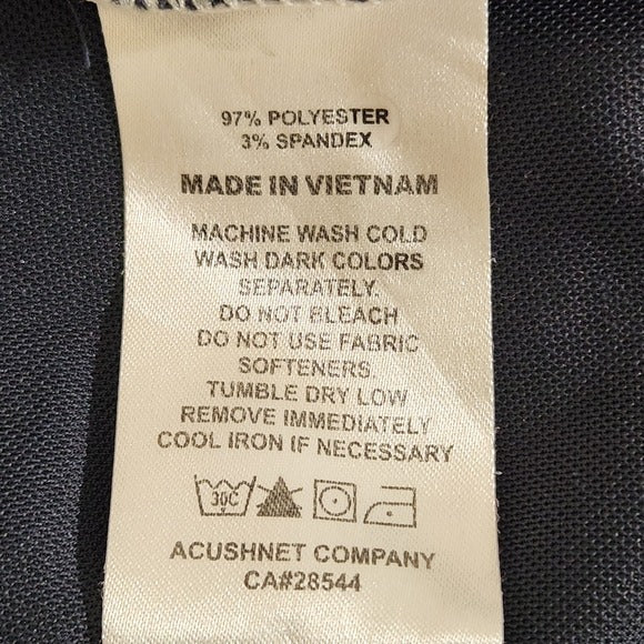 FootJoy Men's Navy, White, and Red Striped Polo Shirt Size Large