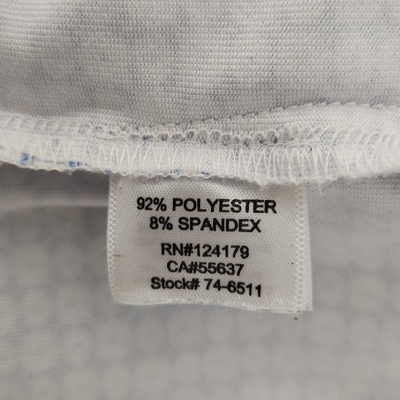 Johnston & Murphy Performance Blue and White Print Golf Polo Size 2X