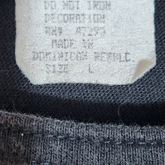 Mickey Unlimited Black Vintage Donald Duck Gym Graphic Tank Top Size Large