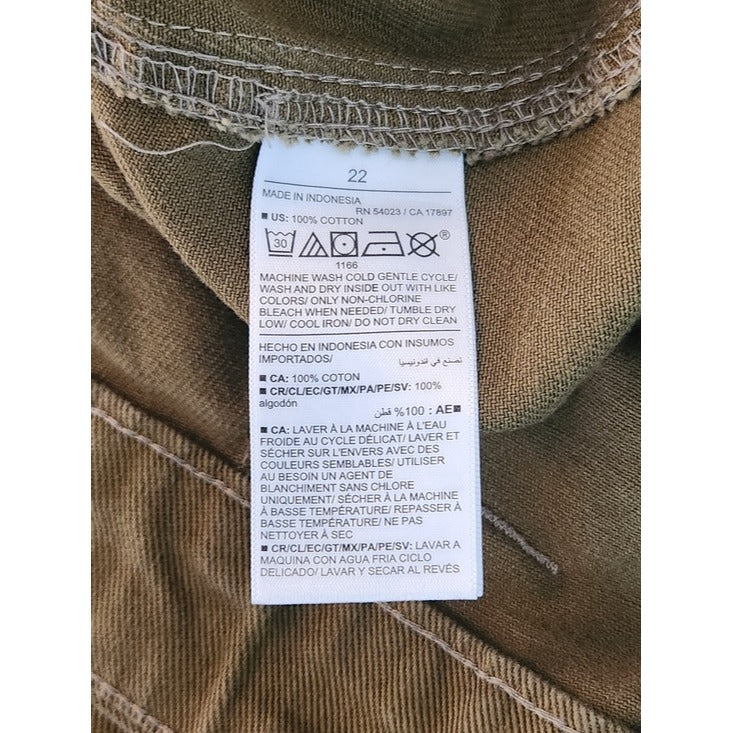 Old Navy Olive Green Utility Cargo Mini Skirt Size 22