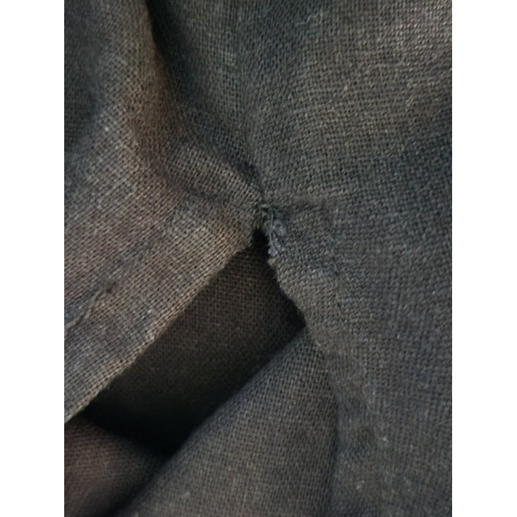 Ellos Black Linen Blend Buttondown Tunic Shirt Size 2X