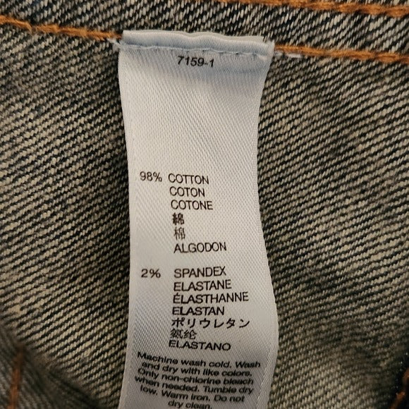GAP Womens Cropped Trucker Denim Jacket Size Medium