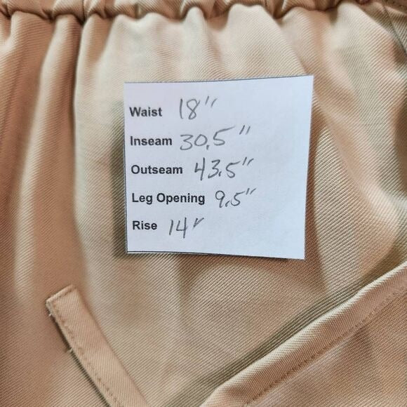 Eloquii Khaki Wide Tapered Leg Pants Size 16 NWOT Flowy Khaki Pants