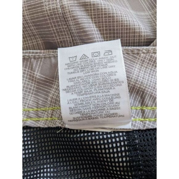 Lee Taupe Plaid Golf Shorts Size 42 Men's Preppy Plaid Golf Shorts
