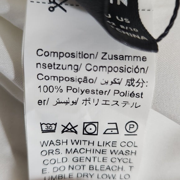 Shein Khaki and White Layered Look Blouse NWT Size Large Khaki Textured Blouse