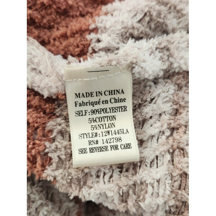 Altar'd State Cream and Brown Western Aztec Cardigan Sweater Size Medium