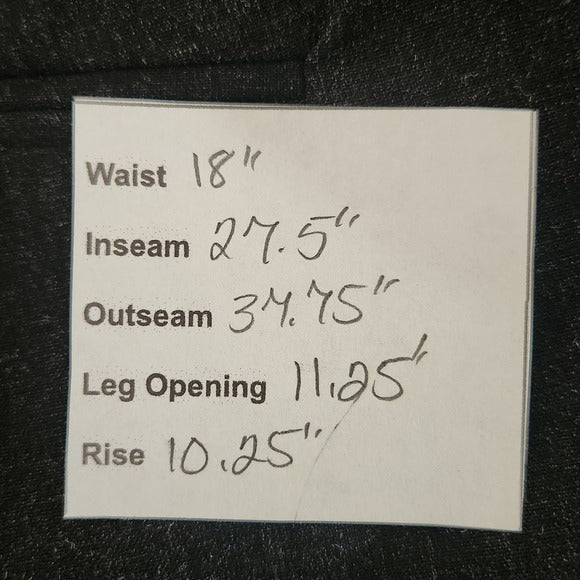 George Charcoal Gray Wide-Leg Dress Pants Size 16 Petite Black Trousers New