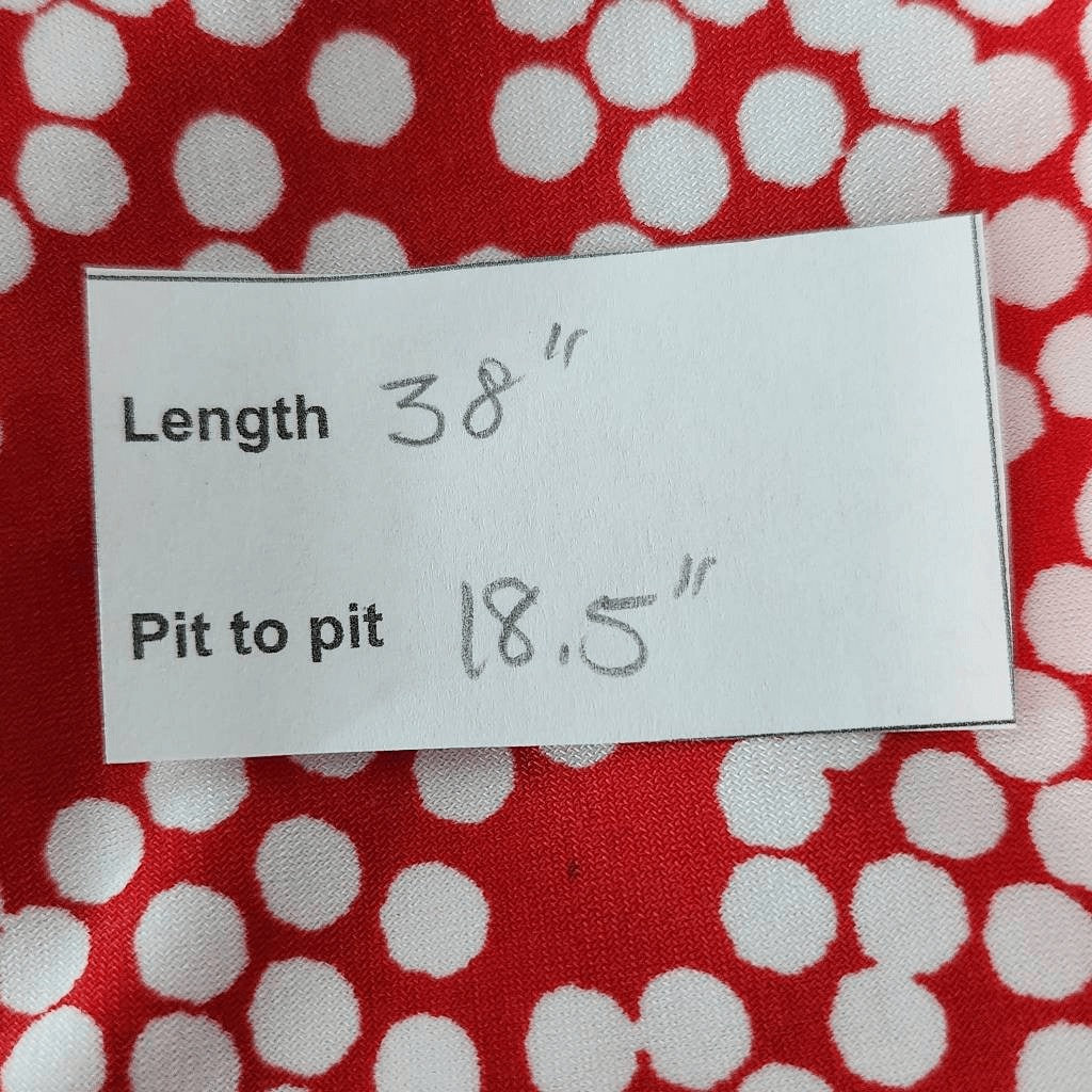 Jones New York Red and White Dot Print Sheath Dress Size Medium Party Dress