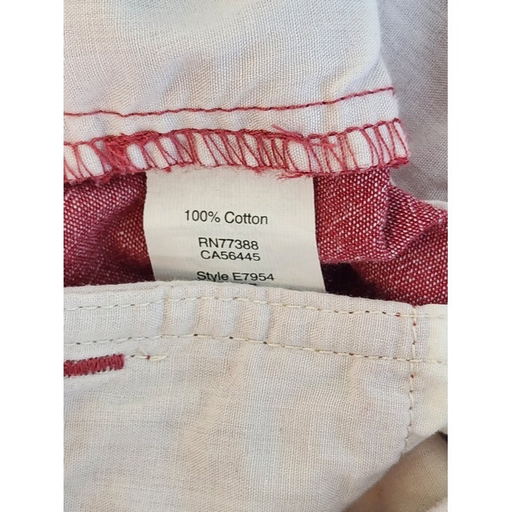 J. Crew Red Chambray Shorts Size 31