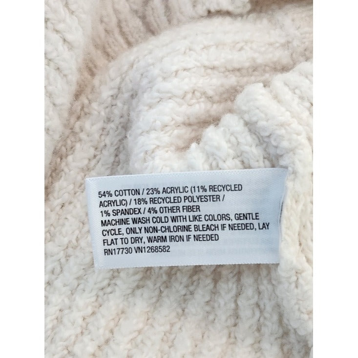 Universal Thread Cream Ribbed Knit Bodycon Mini Skirt Size XS