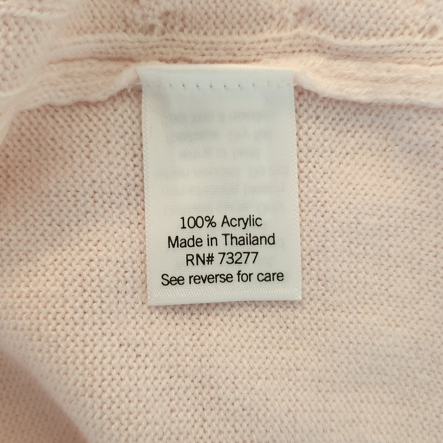 Croft & Barrow Light Pink Cable Knit Sweater Size 1X NWOT