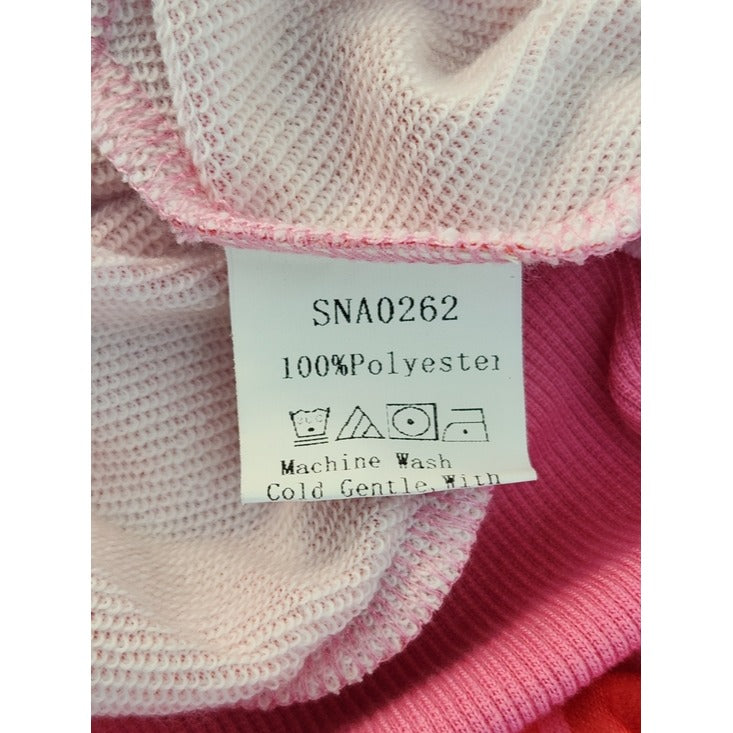 Meysi Kim Pink Camouflage Cropped Hoodie Jacket Size Large