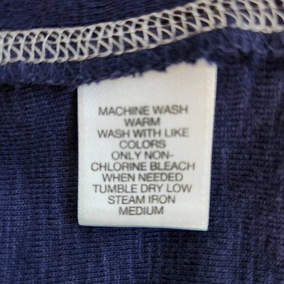 Roundtree & Yorke Navy Quarter-Zip Pullover Size Large Preppy Navy Knit Pullover