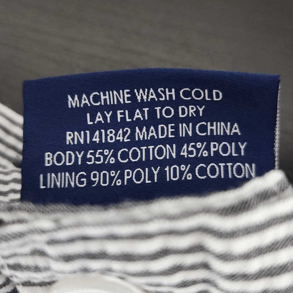 Lauren James Dark Gray and White Stripe Seersucker Shorts Size XS Preppy Shorts