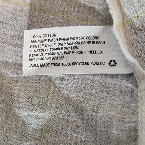 Ava & Viv Pink and Orange Plaid Button-Up Shirt Size 2X Plaid Sheer Top