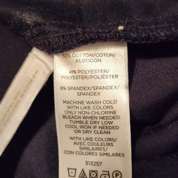 LOFT Navy High-Waist Skinny Pants Size 8