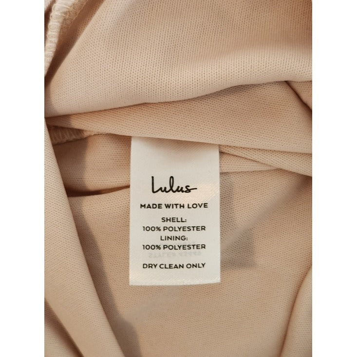 Lulus Heavenly Hues Blush Maxi Dress NWT Size XL Wedding Guest Dress