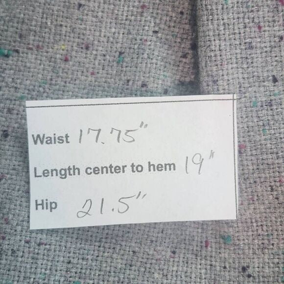 Loft Gray Straight Mini Skirt Size 14 Loft Gray Speckled Mini Tie Front Skirt