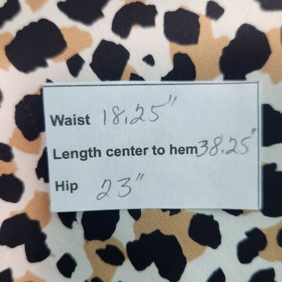 Forever 21 Asymmetrical Leopard Print Midi Skirt Size 3X Leopard Print Skirt