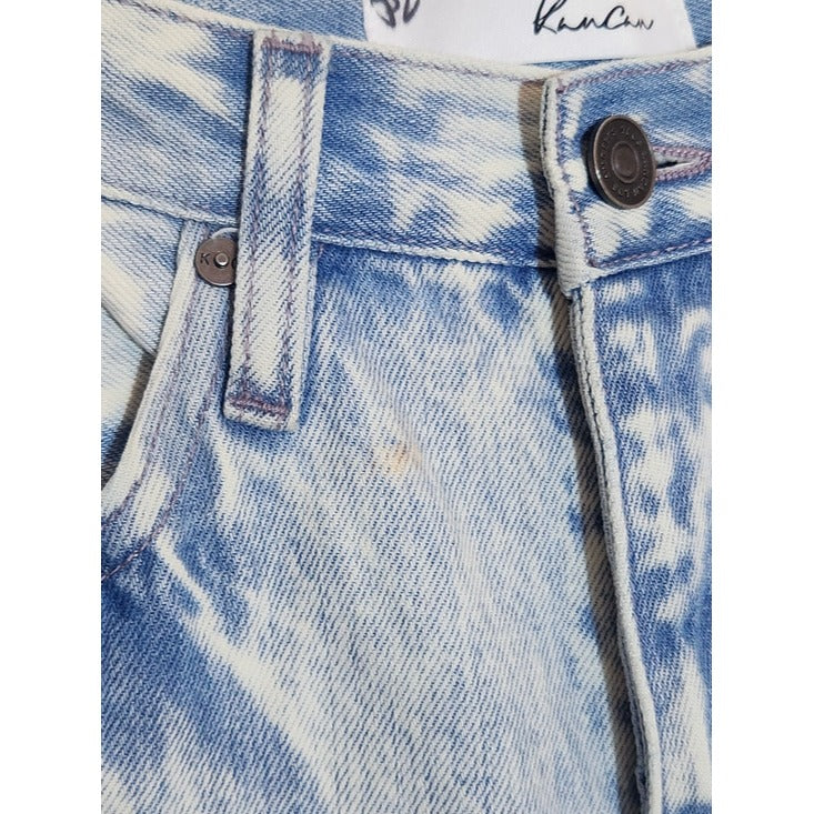 KanCan Light Wash Distressed 90s Boyfriend Jeans Size 5/26 NWT Flaw