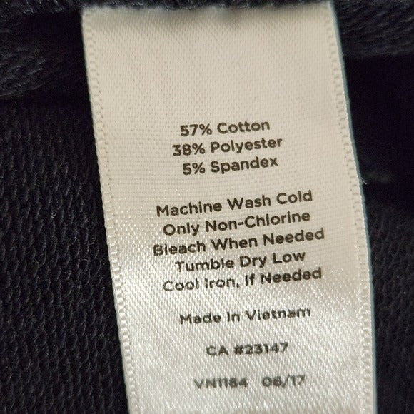 T by Talbots Black Knit Cargo Pants Size Medium