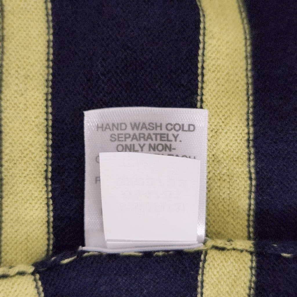 J. Jill Navy Striped Sweater Size Small Preppy Striped Pullover