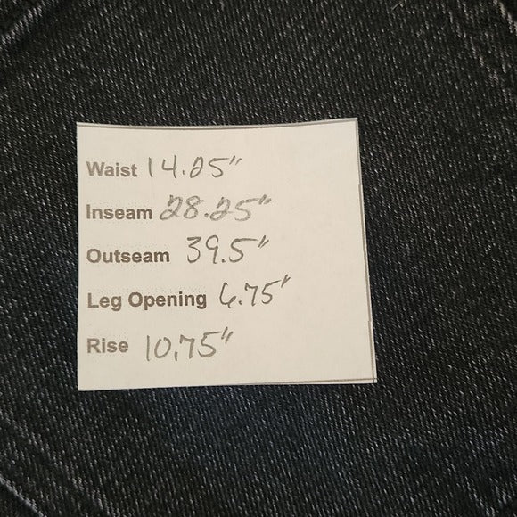 Abercrombie & Fitch Black Skinny High-Rise Jeans with Ankle Slits Size 6 Short