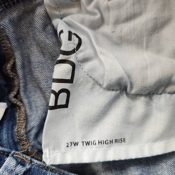 BDG Distressed Twig High Rise Skinny Jeans Size 27