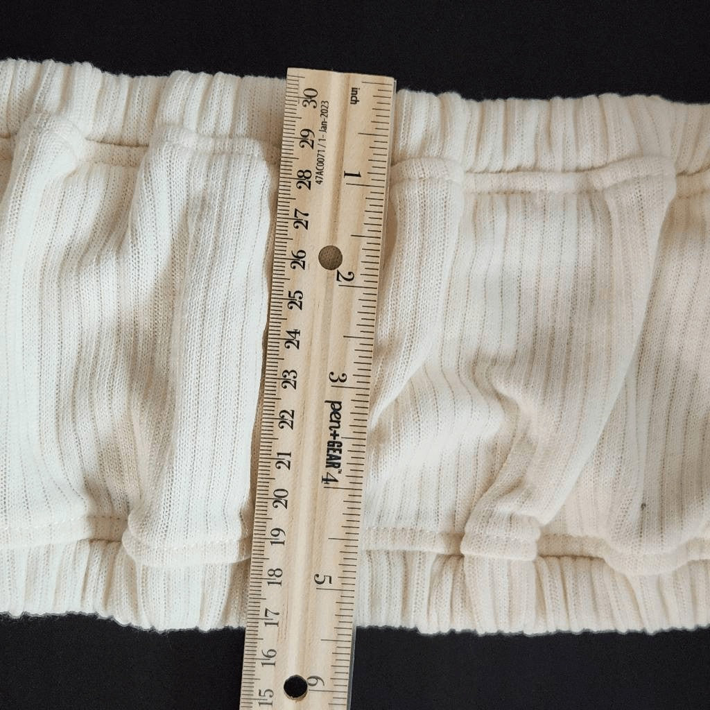 WeWoreWhat Cream Halter Crop Top Size Medium NWT Tie Neck Halter Top